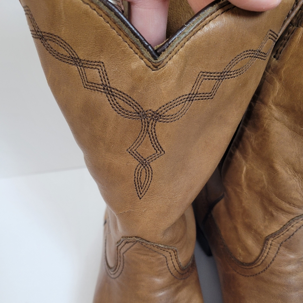 Ariat Heritage Western Roper Distressed Leather Low-profile Cowboy Boat - Picture 5 of 9